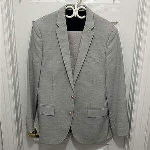 J. Crew - Ludlow Light Gray Men's Slim Cotton Suit